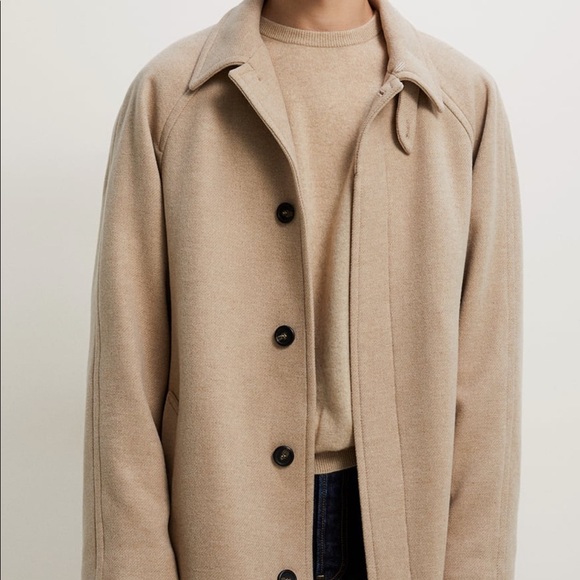 BRAND NEW ZARA Textured WEAVE COAT size M - Picture 2 of 9